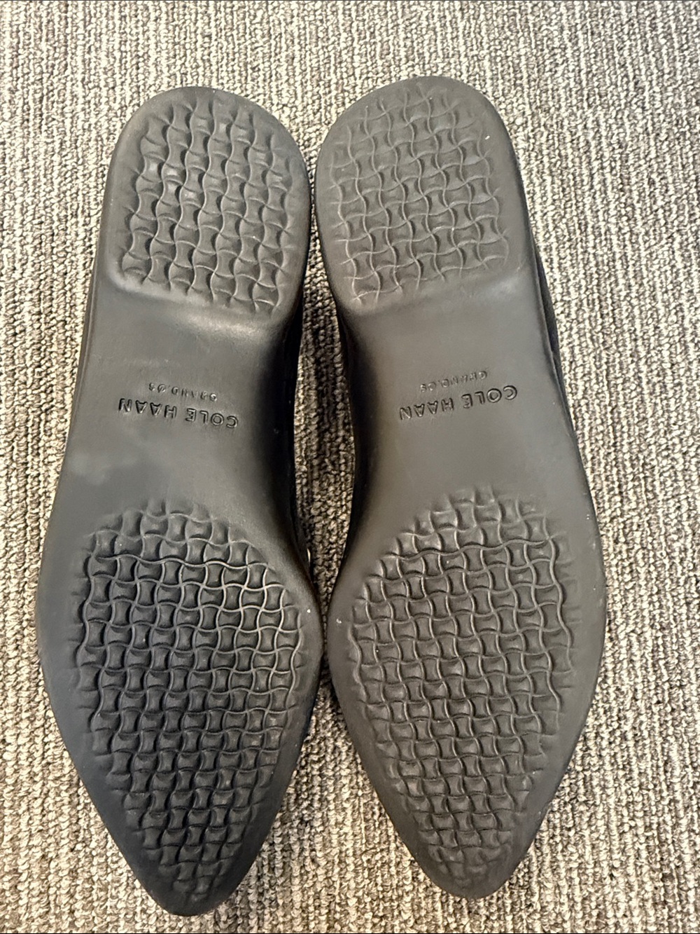 Cole Haan Black Pointed Toe Loafers - Size 7 - Picture 9 of 10